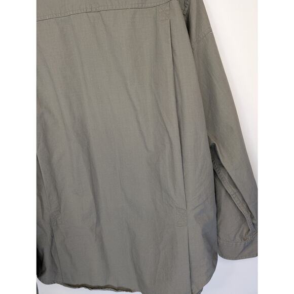 Cabelas Outdoor Gear Large Shirt Mens Green Button Up Long Sleeve Fishing Hiking - Picture 4 of 6